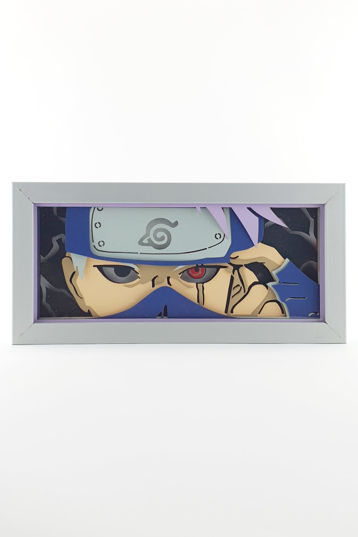 3D Kakshı Ahşap Katmanlı Anime Işık Kutusu – LED Dekor & Gece Lambası