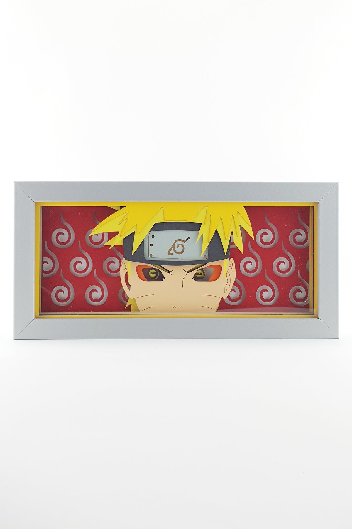 3D Naruto Ahşap Katmanlı Anime Işık Kutusu – LED Dekor & Gece Lambası