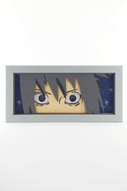 3D Sasuke Ahşap Katmanlı Anime Işık Kutusu – LED Dekor & Gece Lambası