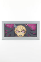 3D Nezuko Ahşap Katmanlı Anime Işık Kutusu – LED Dekor & Gece Lambası