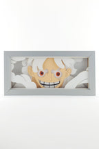 3D Luffy Ahşap Katmanlı Anime Işık Kutusu – LED Dekor & Gece Lambası