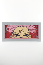 3D Jujutsu Kaisen Ahşap Katmanlı Anime Işık Kutusu – LED Dekor & Gece Lambası