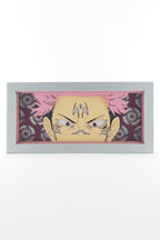 3D Sukuna Ahşap Katmanlı Anime Işık Kutusu – LED Dekor & Gece Lambası