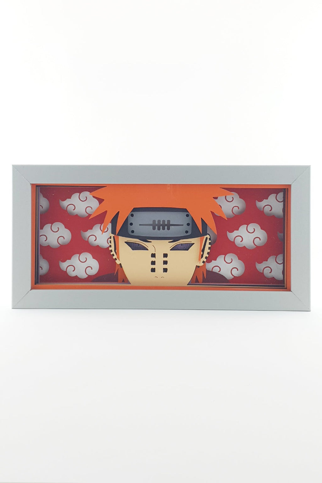 3D Pain Ahşap Katmanlı Anime Işık Kutusu – LED Dekor & Gece Lambası