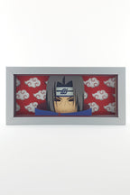3D Itachi Ahşap Katmanlı Anime Işık Kutusu – LED Dekor & Gece Lambası