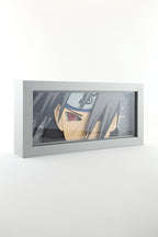 3D Young Itachi Ahşap Katmanlı Anime Işık Kutusu – LED Dekor & Gece Lambası