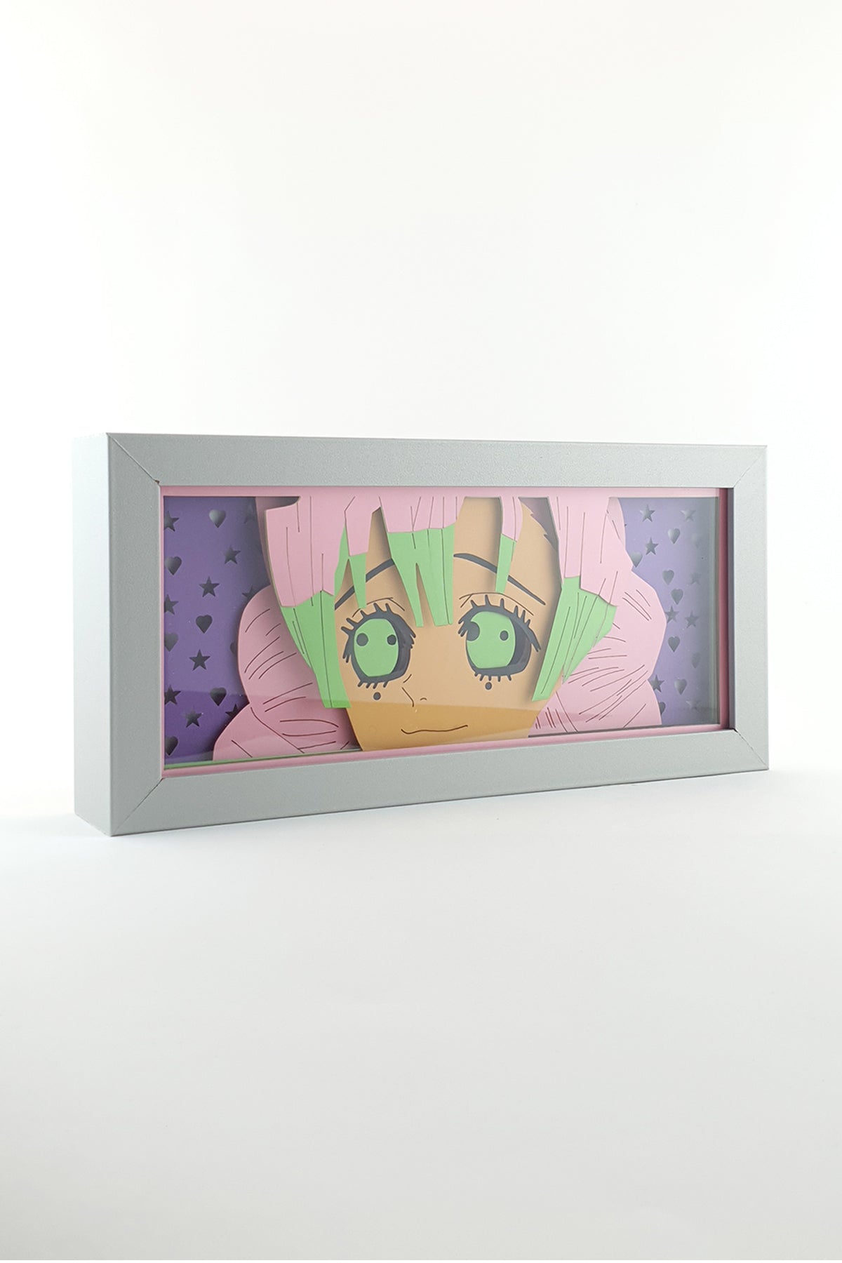 3D Kanroji Ahşap Katmanlı Anime Işık Kutusu – LED Dekor & Gece Lambası