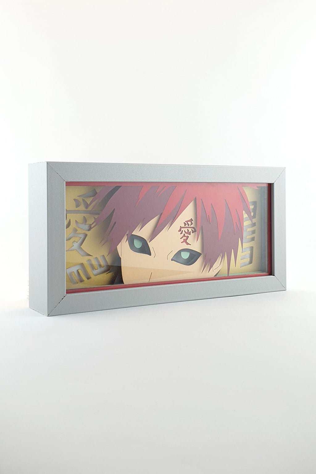 3D Gara Ahşap Katmanlı Anime Işık Kutusu – LED Dekor & Gece Lambası