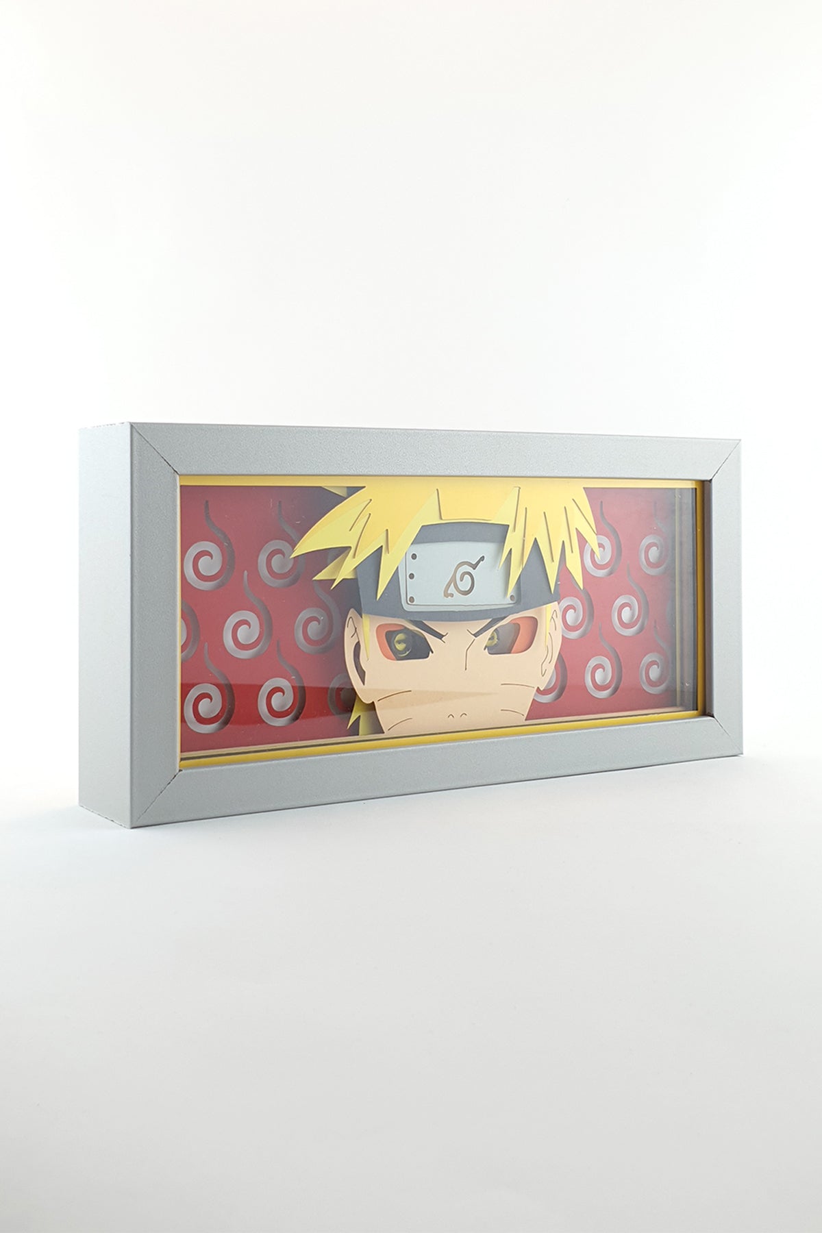 3D Naruto Ahşap Katmanlı Anime Işık Kutusu – LED Dekor & Gece Lambası