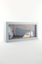 3D Aizen Ahşap Katmanlı Anime Işık Kutusu – LED Dekor & Gece Lambası