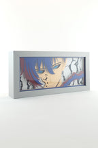 3D Sung Jin Woo Ahşap Katmanlı Anime Işık Kutusu – LED Dekor & Gece Lambası