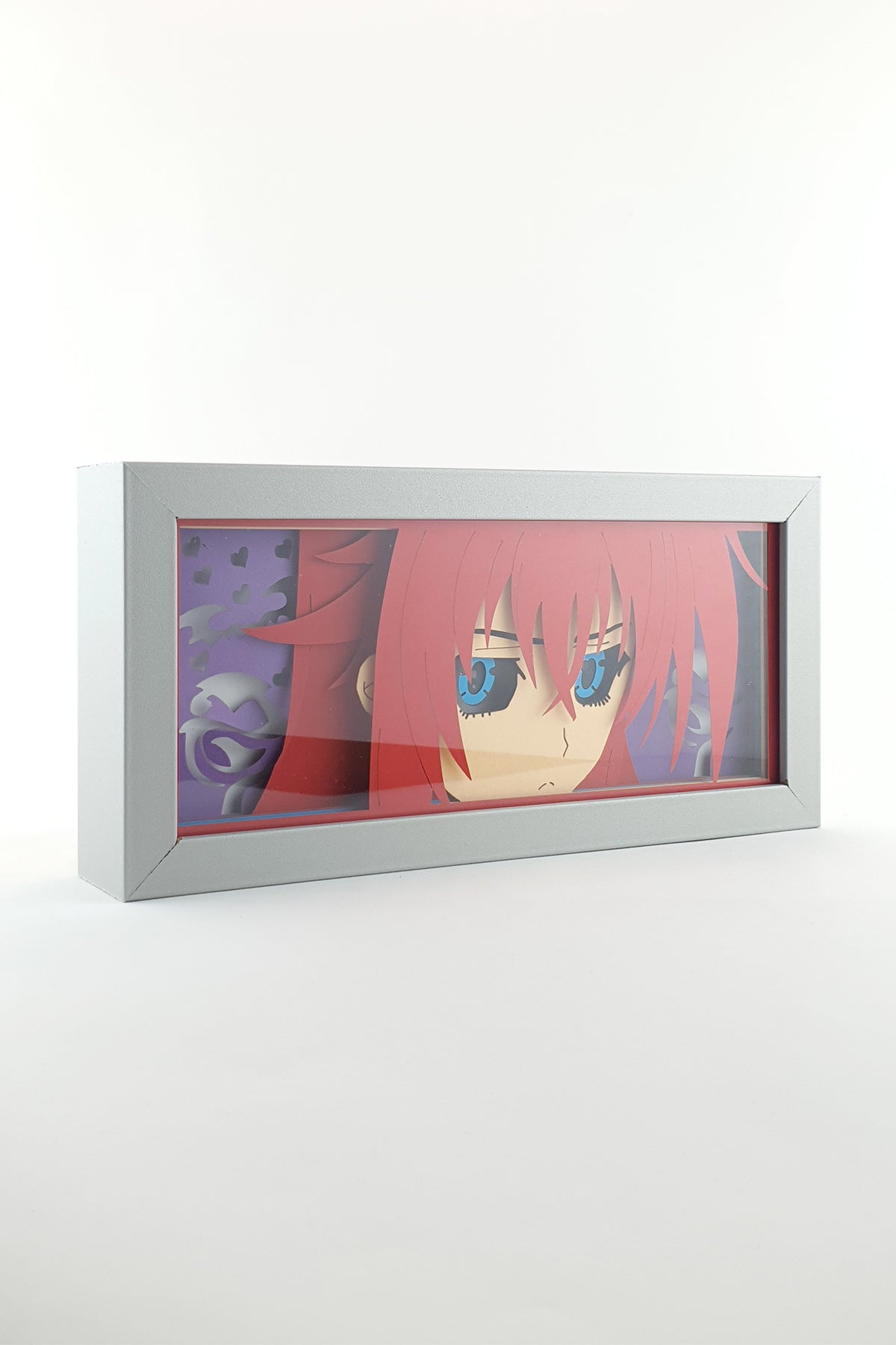 3D Rias Ahşap Katmanlı Anime Işık Kutusu – LED Dekor & Gece Lambası