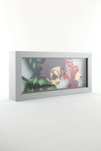 3D Tanjiro Ahşap Katmanlı Anime Işık Kutusu – LED Dekor & Gece Lambası