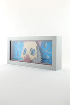 3D Inosuke Ahşap Katmanlı Anime Işık Kutusu – LED Dekor & Gece Lambası