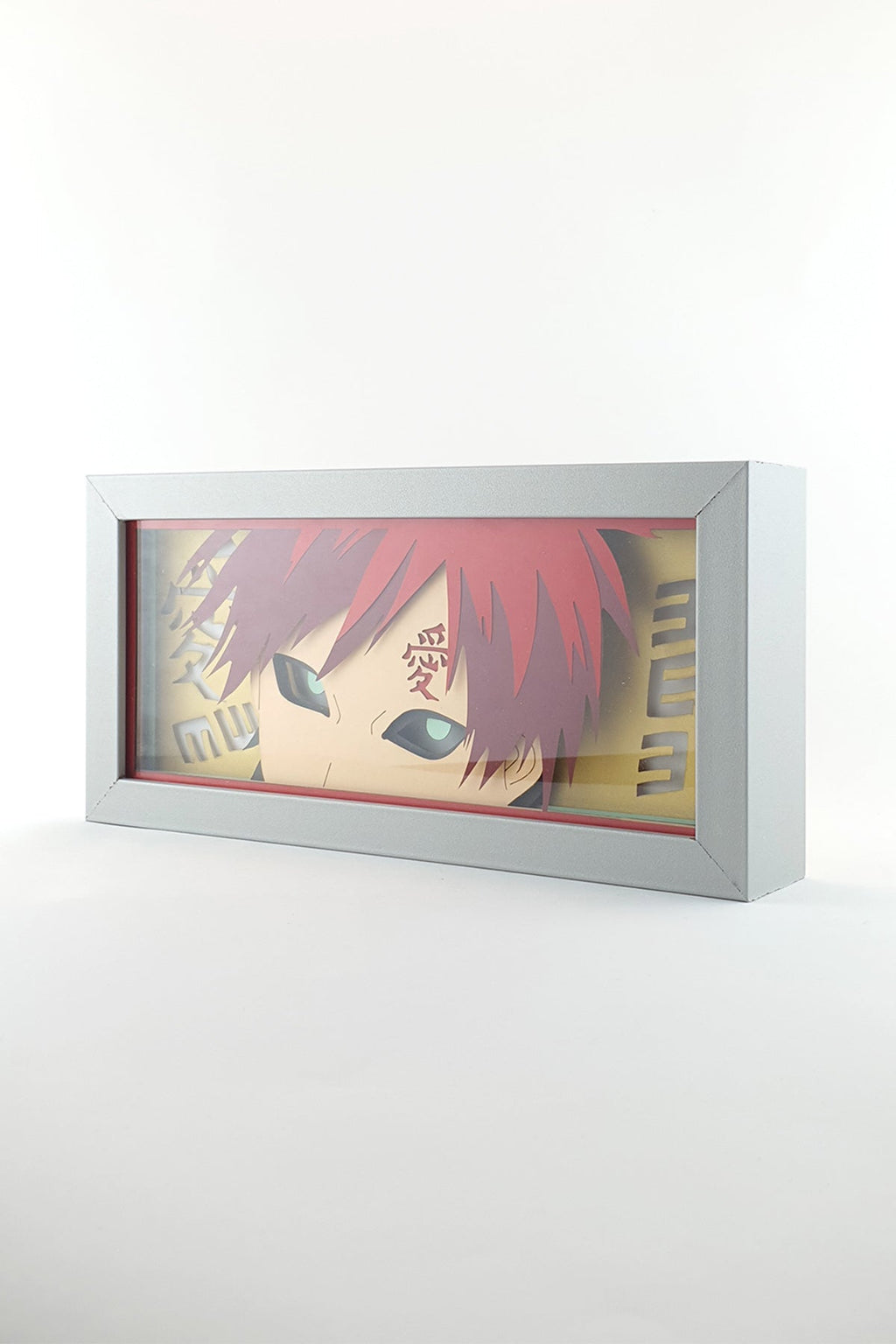 3D Gara Ahşap Katmanlı Anime Işık Kutusu – LED Dekor & Gece Lambası