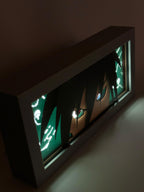 3D Sasuke Ahşap Katmanlı Anime Işık Kutusu – LED Dekor & Gece Lambası