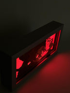 3D Tanjiro Ahşap Katmanlı Anime Işık Kutusu – LED Dekor & Gece Lambası