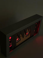 3D Sasuke Ahşap Katmanlı Anime Işık Kutusu – LED Dekor & Gece Lambası