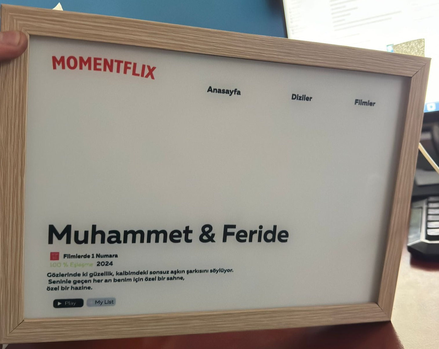 Momentflix Özel Tasarım Tablo